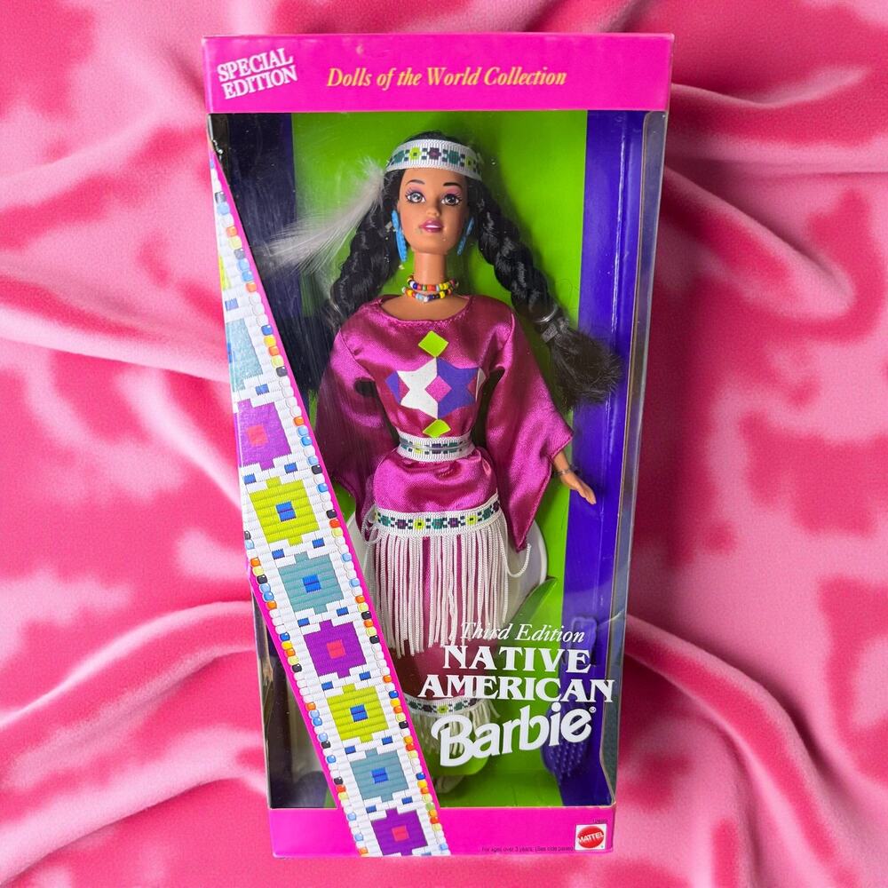 Native American Barbie 1994 Dolls of the World Collection SE 3rd Edition Mattel